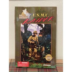 21st Century Toys The Ultimate Soldier USMC Raider 12" Figure Green WWII Good
